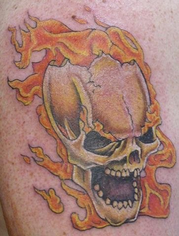 tatouage flamme feu 1025
