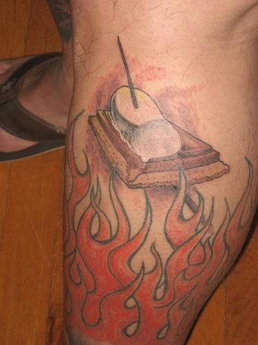 tatouage flamme feu 1061