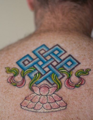 tatouage fleur lotus 1009