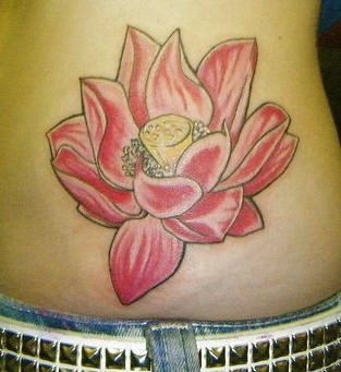 tatouage fleur lotus 1014