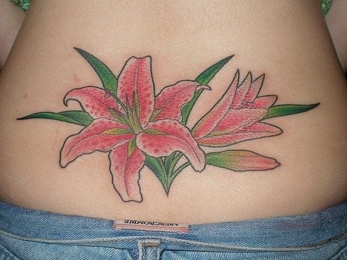 tatouage fleur lys 1039
