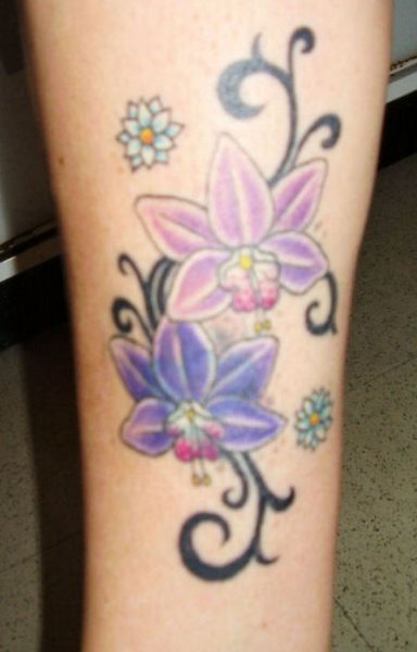 tatouage orchidee fleur 1010