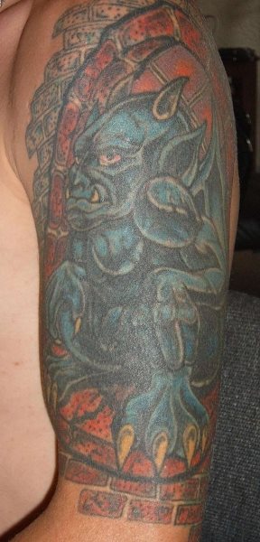 tatouage gargouille 1036