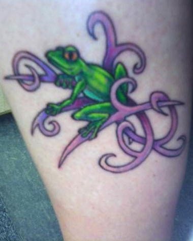 tatouage grenouille 1031
