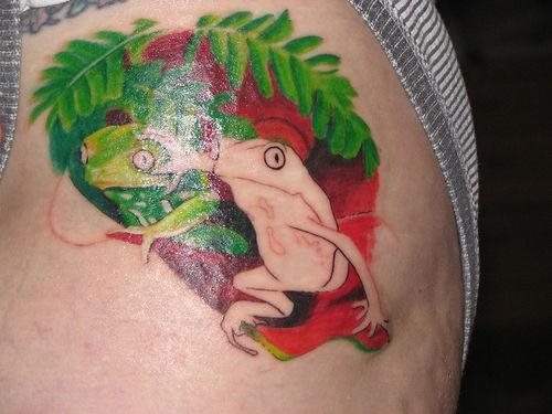 tatouage grenouille 1043