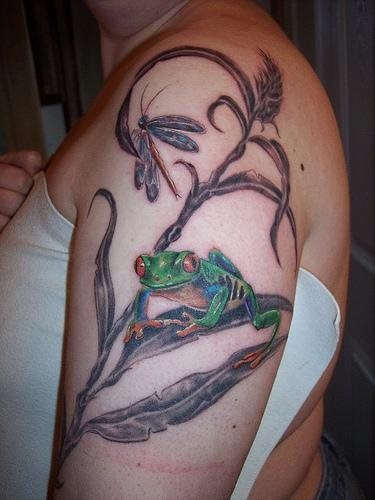 tatouage grenouille 1066