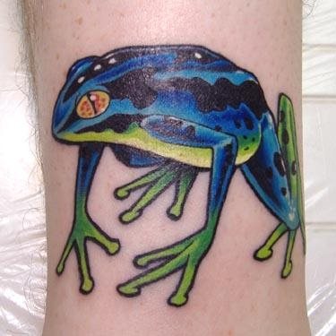 tatouage grenouille 1077