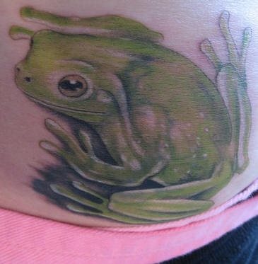 tatouage grenouille 1006