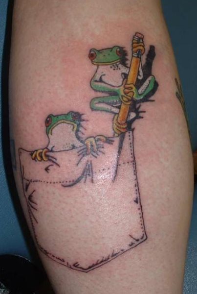 tatouage grenouille 1009