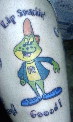 tatouage grenouille 1013