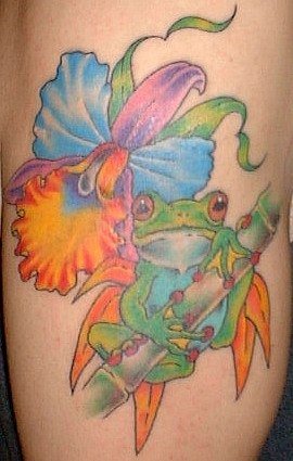 tatouage grenouille 1015