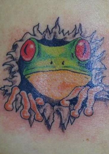 tatouage grenouille 1027