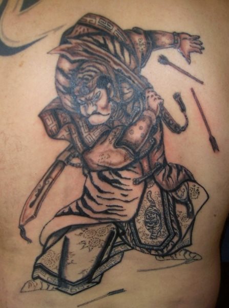 tatouage guerrier 1034