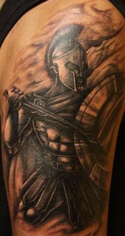 tatouage guerrier 1047