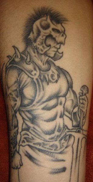 tatouage guerrier 1051