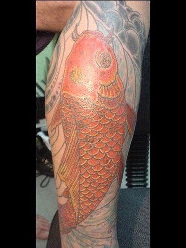 tatouage mollet jambe 1055