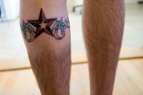 tatouage mollet jambe 1065