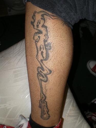tatouage jambe 1005