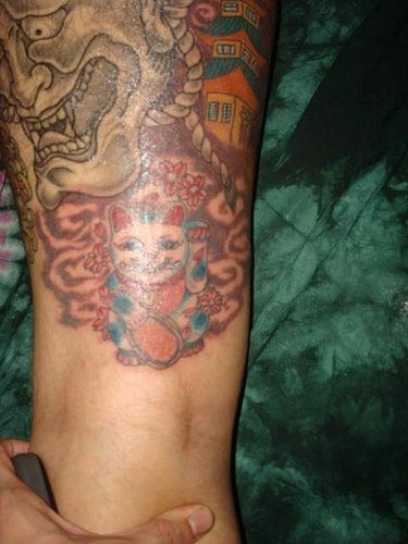 tatouage jambe 1018