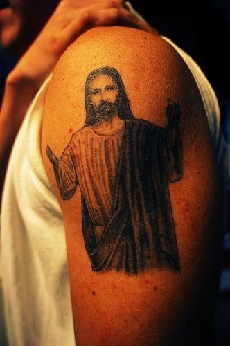 tatouage jesus christ 1086