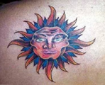 tatouage lune soleil 1051