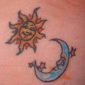 tatouage lune soleil 1053