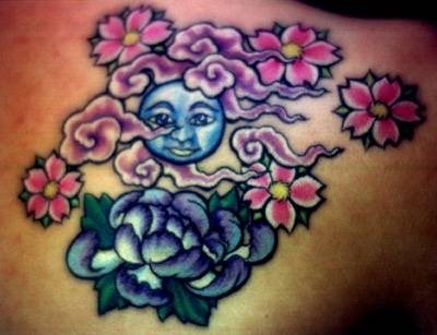 tatouage lune soleil 1072