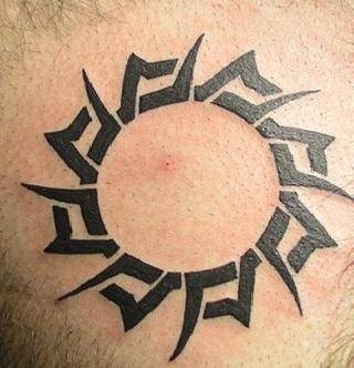 tatouage lune soleil 1081