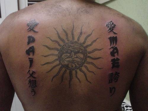 tatouage lune soleil 1091