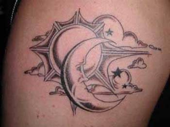 tatouage lune soleil 1095