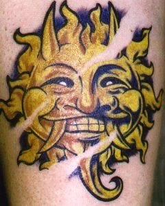 tatouage lune soleil 1004