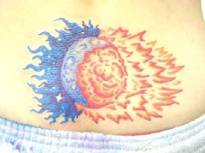 tatouage lune soleil 1010