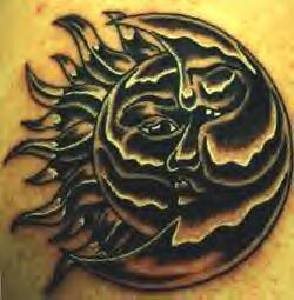 tatouage lune soleil 1011