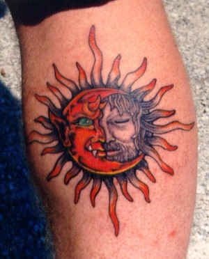 tatouage lune soleil 1034