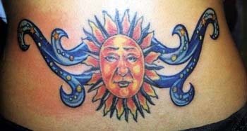 tatouage lune soleil 1041