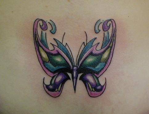 tatouage papillon 1057
