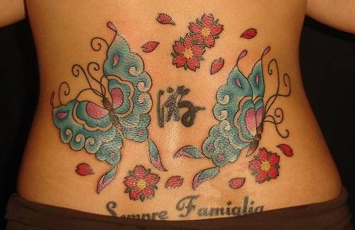 tatouage papillon 1079