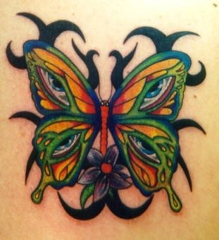 tatouage papillon 1001
