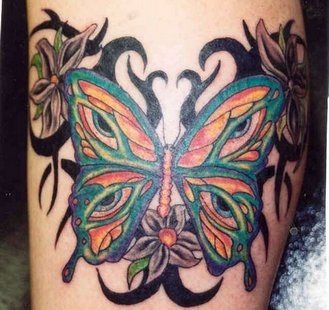 tatouage papillon 1005
