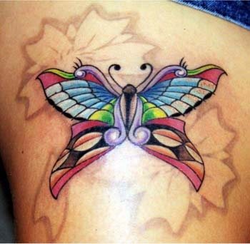 tatouage papillon 1006
