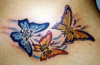 tatouage papillon 1022