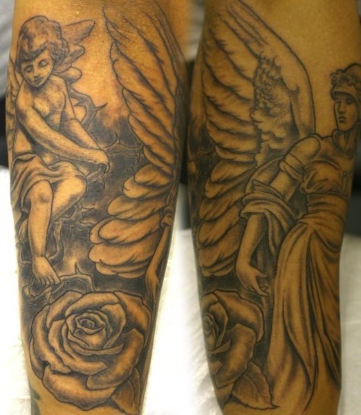 tatouage ange petit 1001