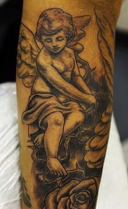 tatouage ange petit 1003
