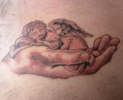 tatouage ange petit 1022