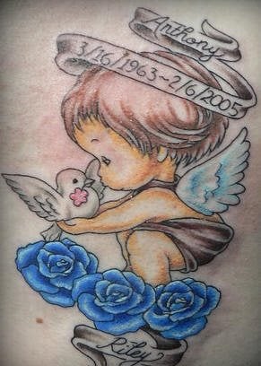 tatouage ange petit 1034