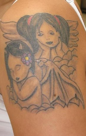 tatouage ange petit 1036