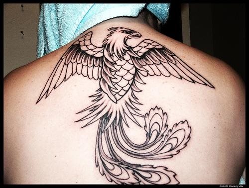 tatouage phoenix 1005