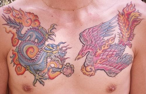 tatouage phoenix 1014