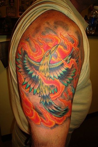 tatouage phoenix 1016