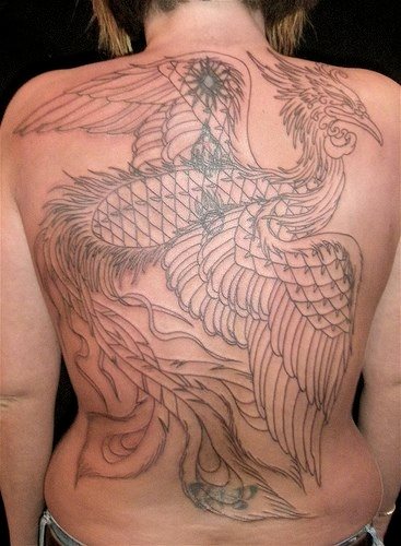tatouage phoenix 1020